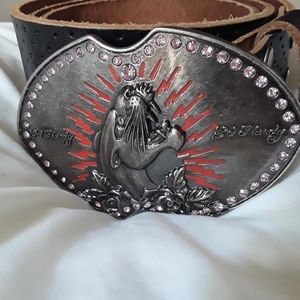 Vintage Ed Hardy Rhinestone Belt
